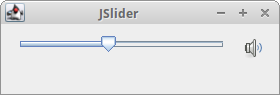 JSlider as a volume control