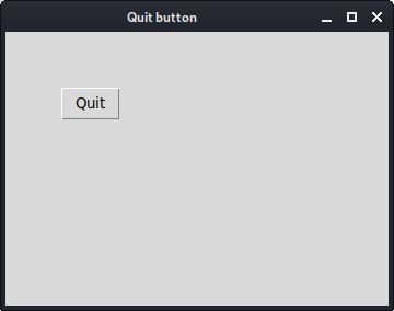 Quit button