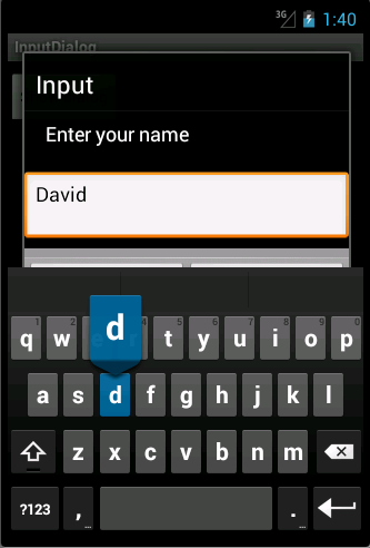 Receiving input