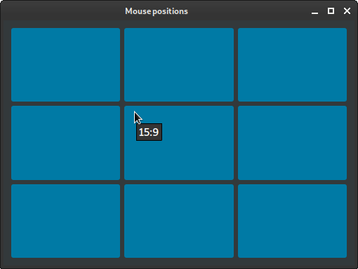 Mouse positions