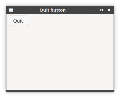 Quit button